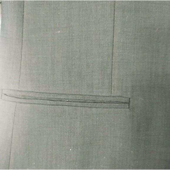 Valerie Stevens Coat Dress Women's 14 Long Sleeve Button Up Poly Lycra Black VTG - Picture 10 of 12